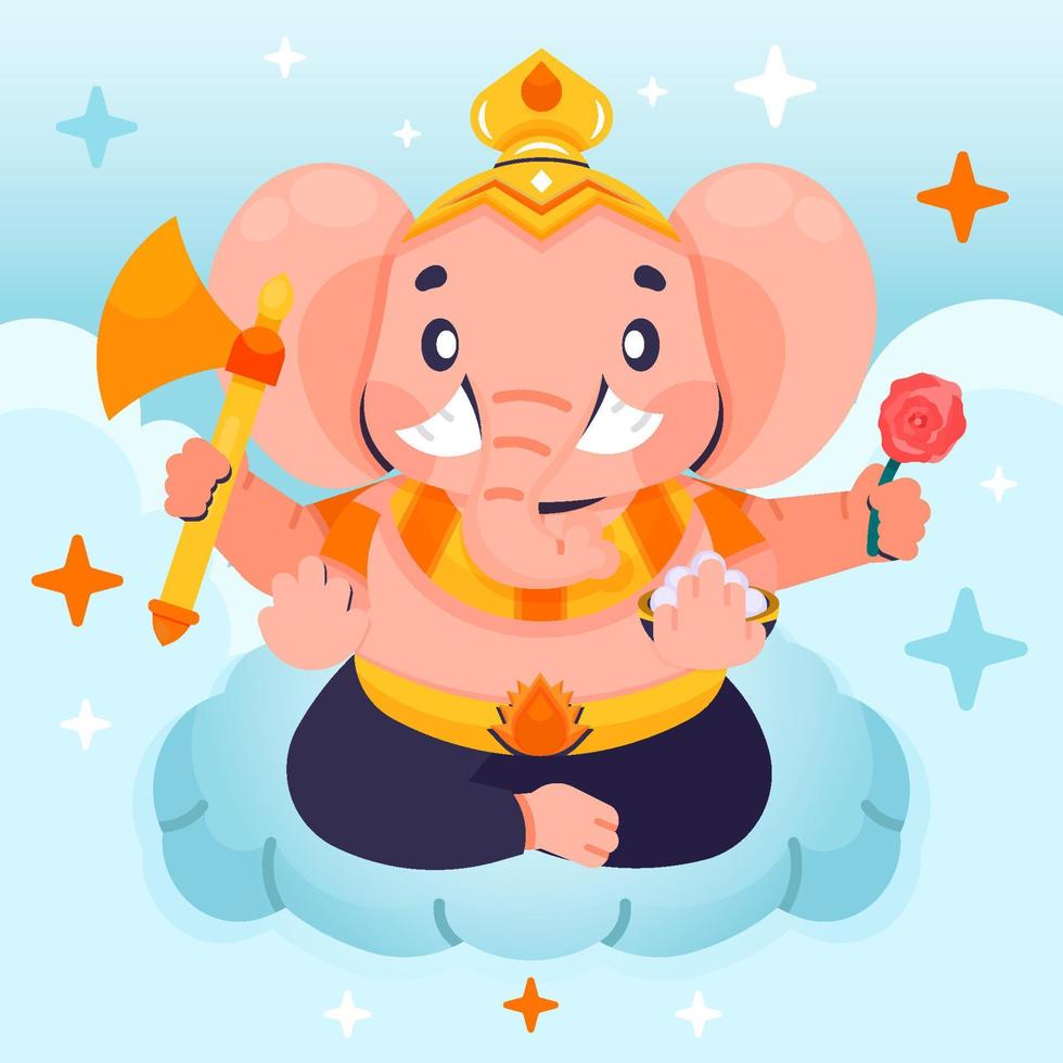 concepto de ganesh chaturthi vector