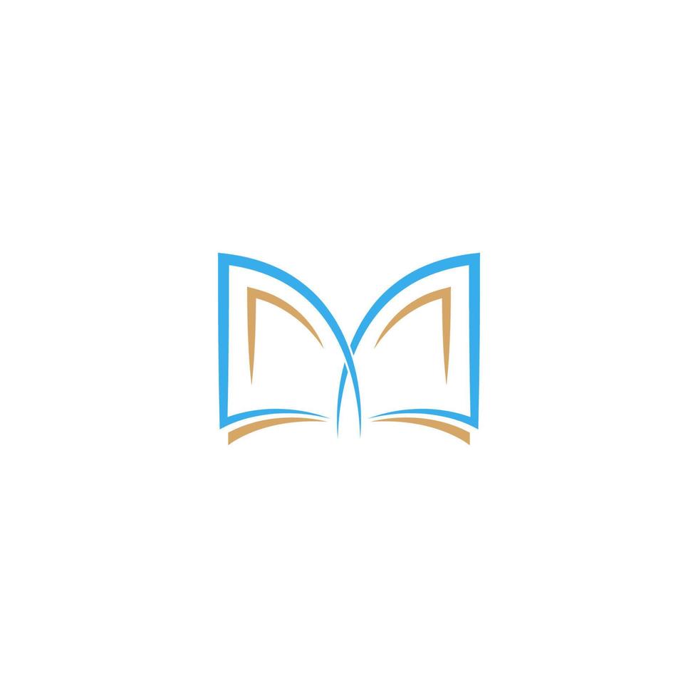 plantilla de diseño de ilustración de icono de logotipo de libro vector