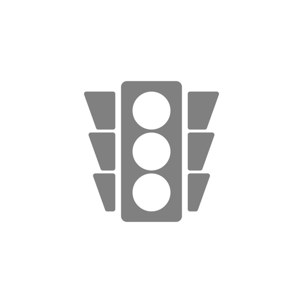 Traffic light icon design illustration template vector