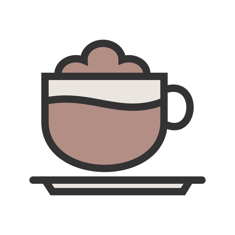 Mocha Filled Line Icon vector