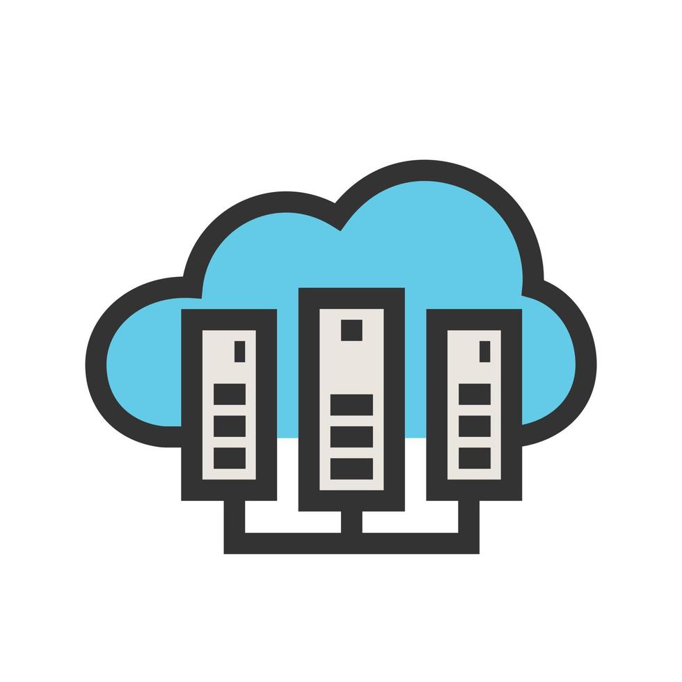Cloud Computing Filled Line Icon 8628039 Vector Art at Vecteezy