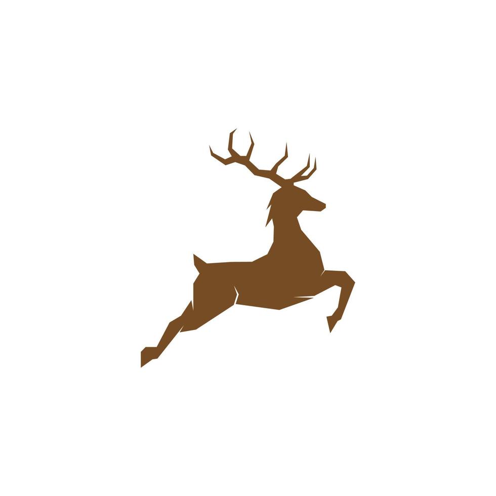 Deer icon logo design illustration template vector