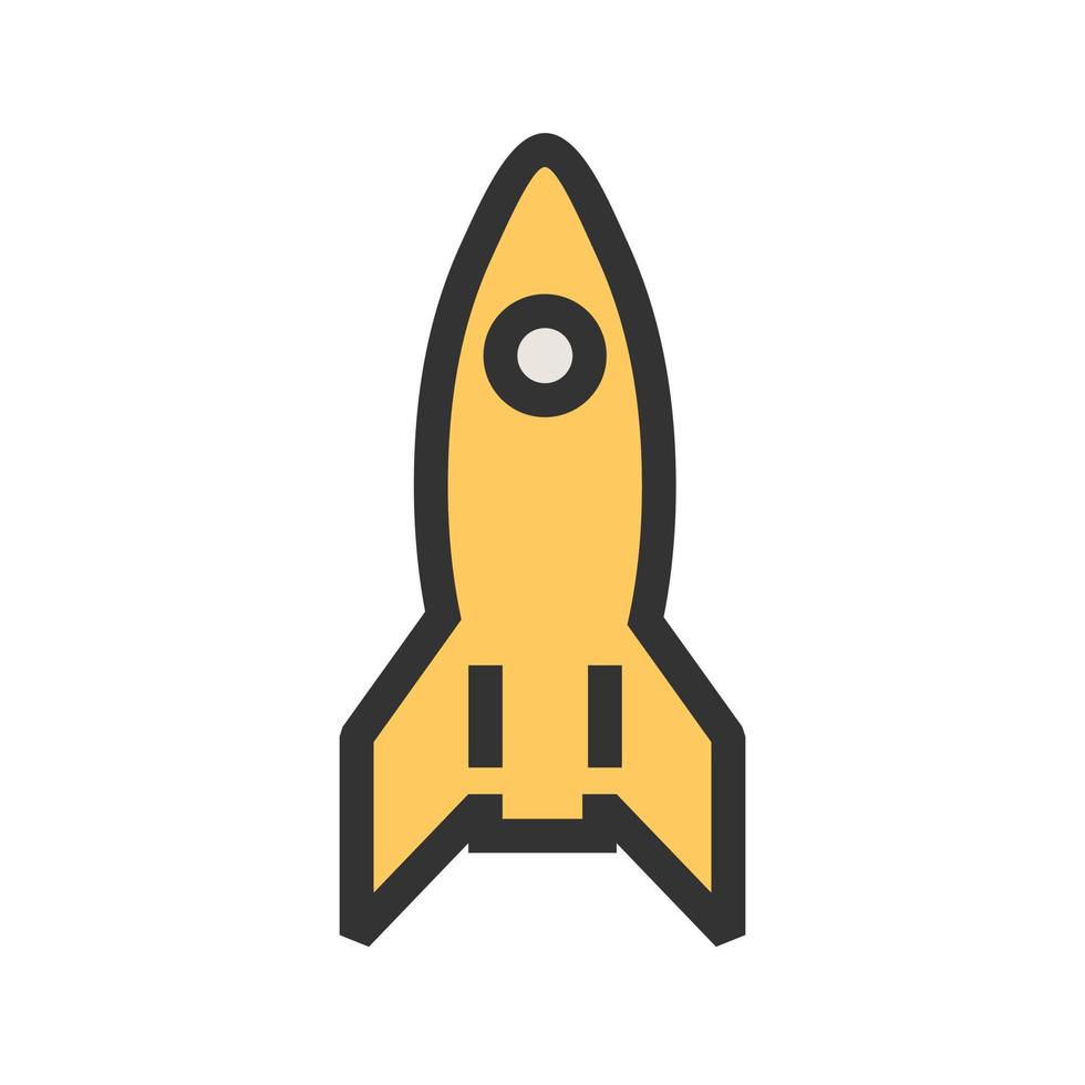 Launch Filled Line Icon vector
