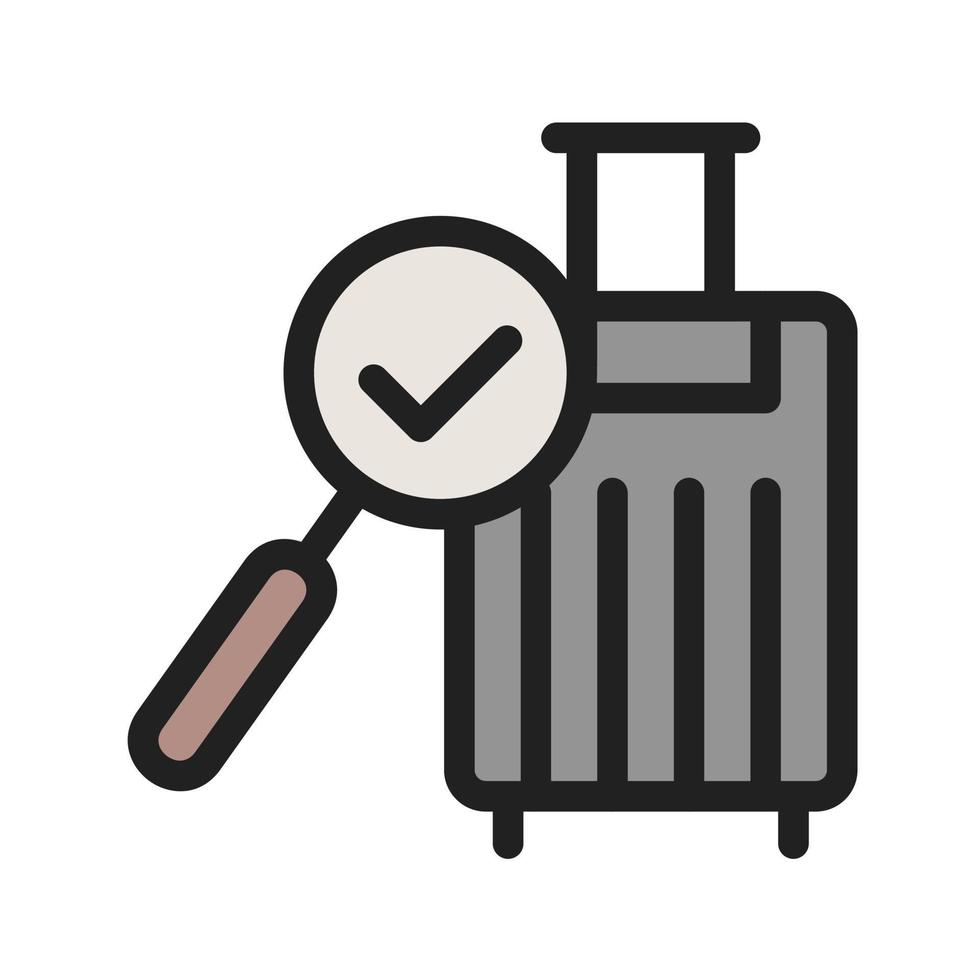 Find Luggage Filled Line Icon vector