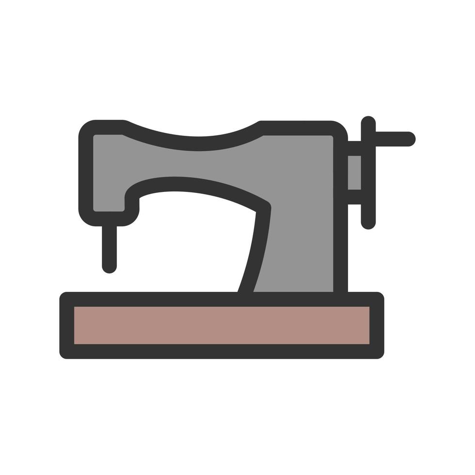 Old Style Machine Filled Line Icon vector