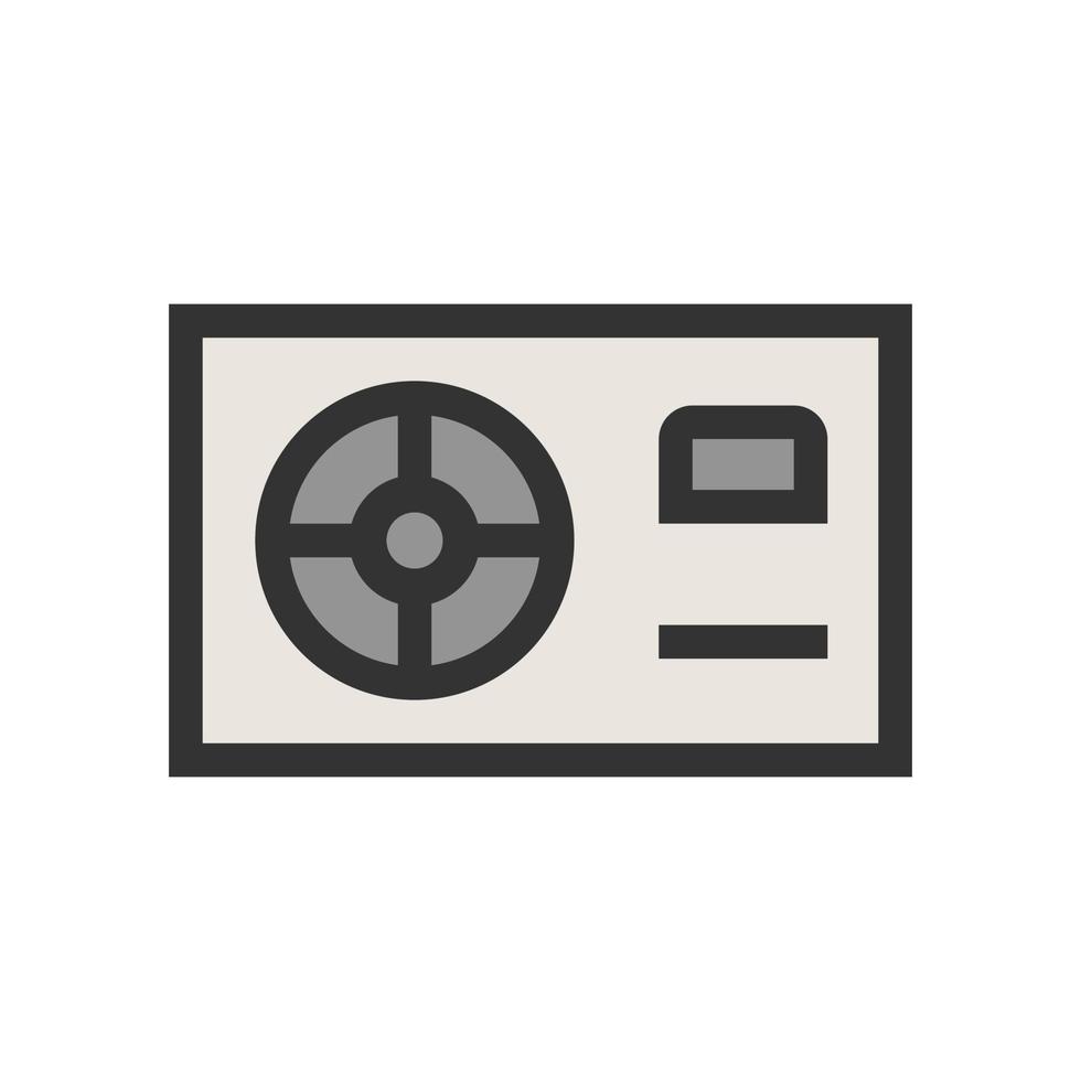 Power Supply Filled Line Icon vector