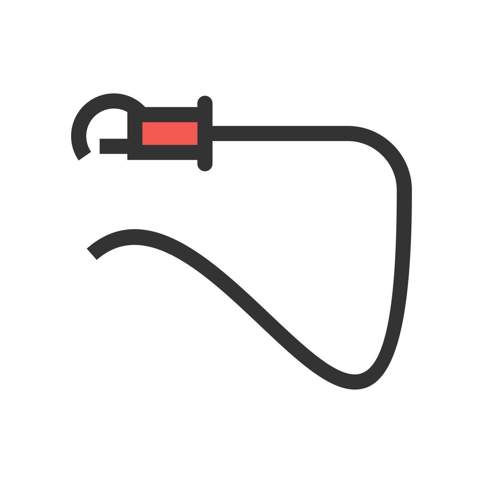 Large Leash Filled Line Icon vector