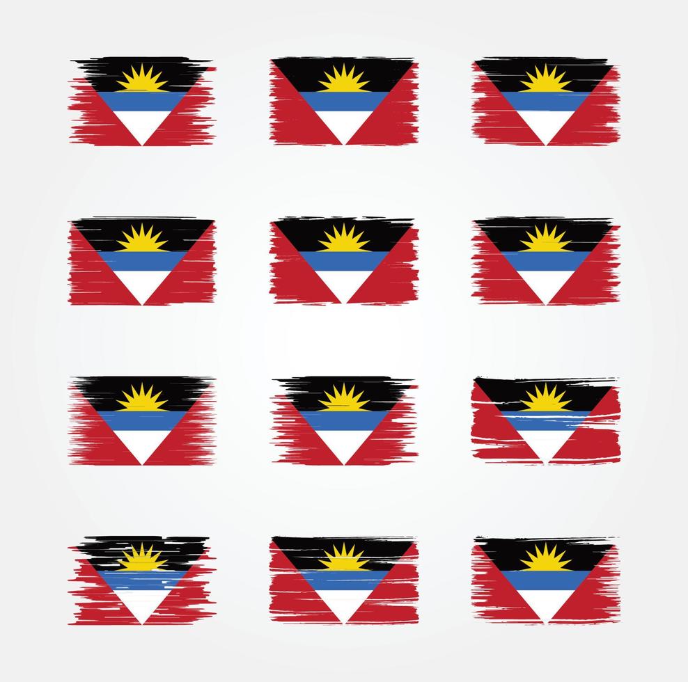 Andorra Flag Brush Collections. National Flag vector