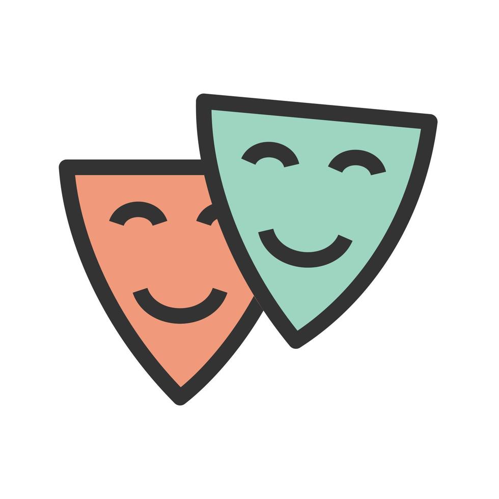 Theater Filled Line Icon vector