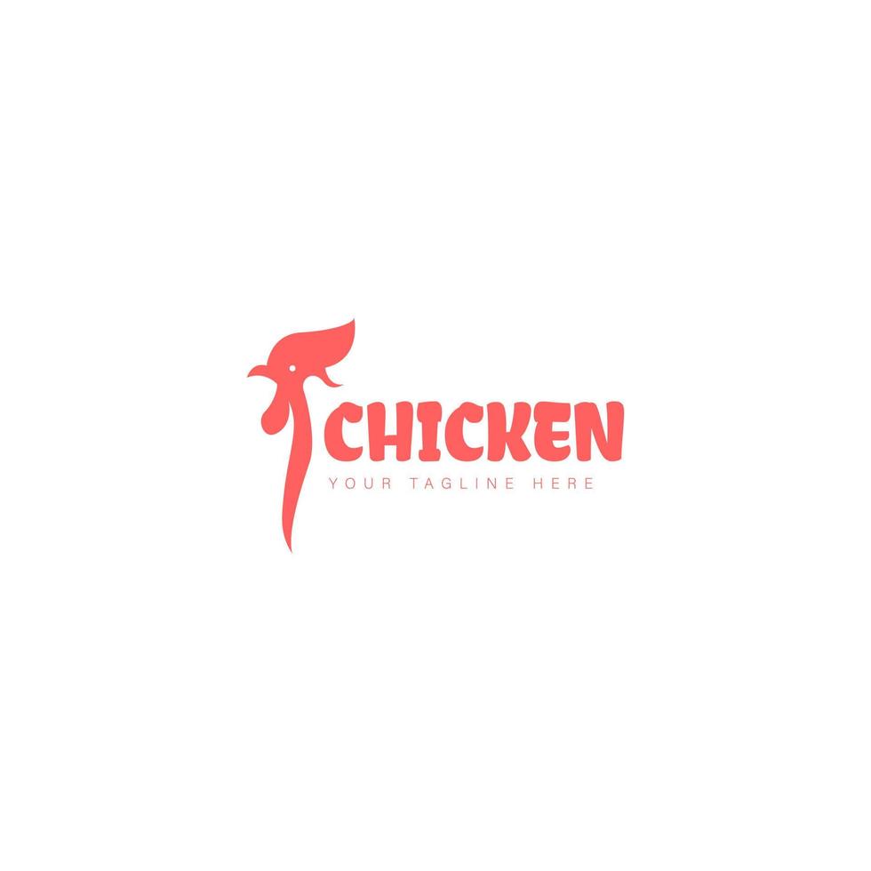 Rooster logo design icon illustration vector