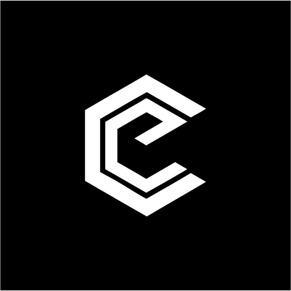 simple ce, cg, ec, gc iniciales logotipo de la empresa vector