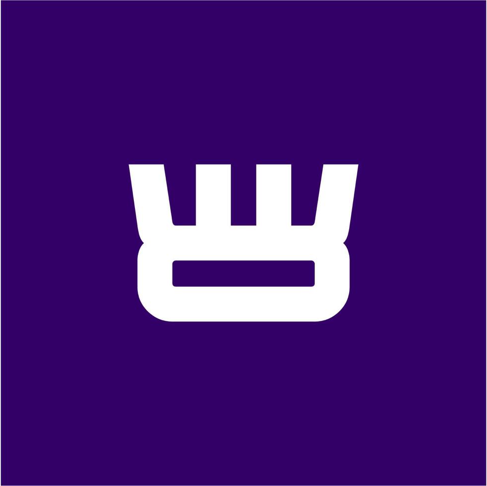 simple flat crown symbol for network connection logo vector
