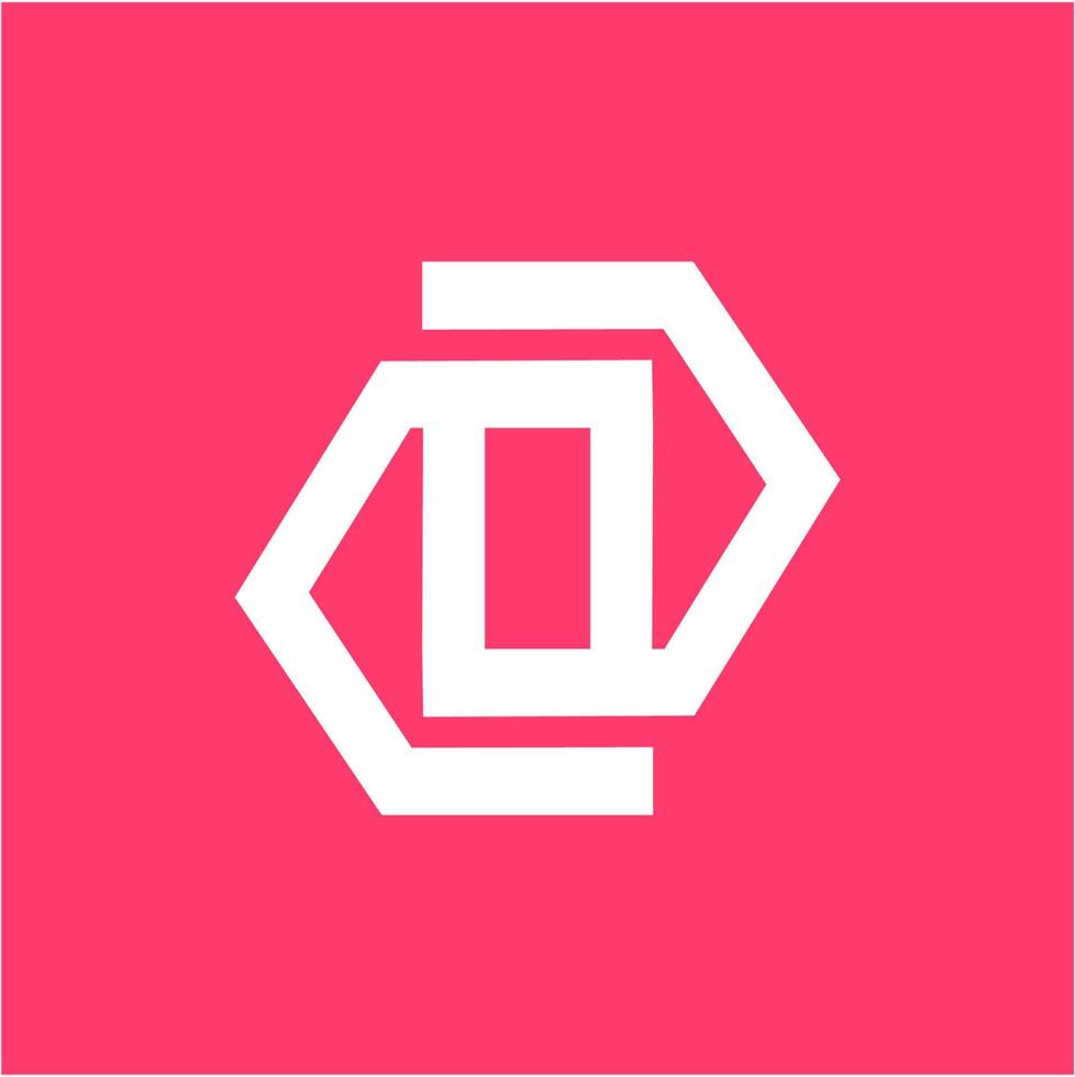 simple DOS, DOD, SDO, S, SO initials geometric line art company logo vector