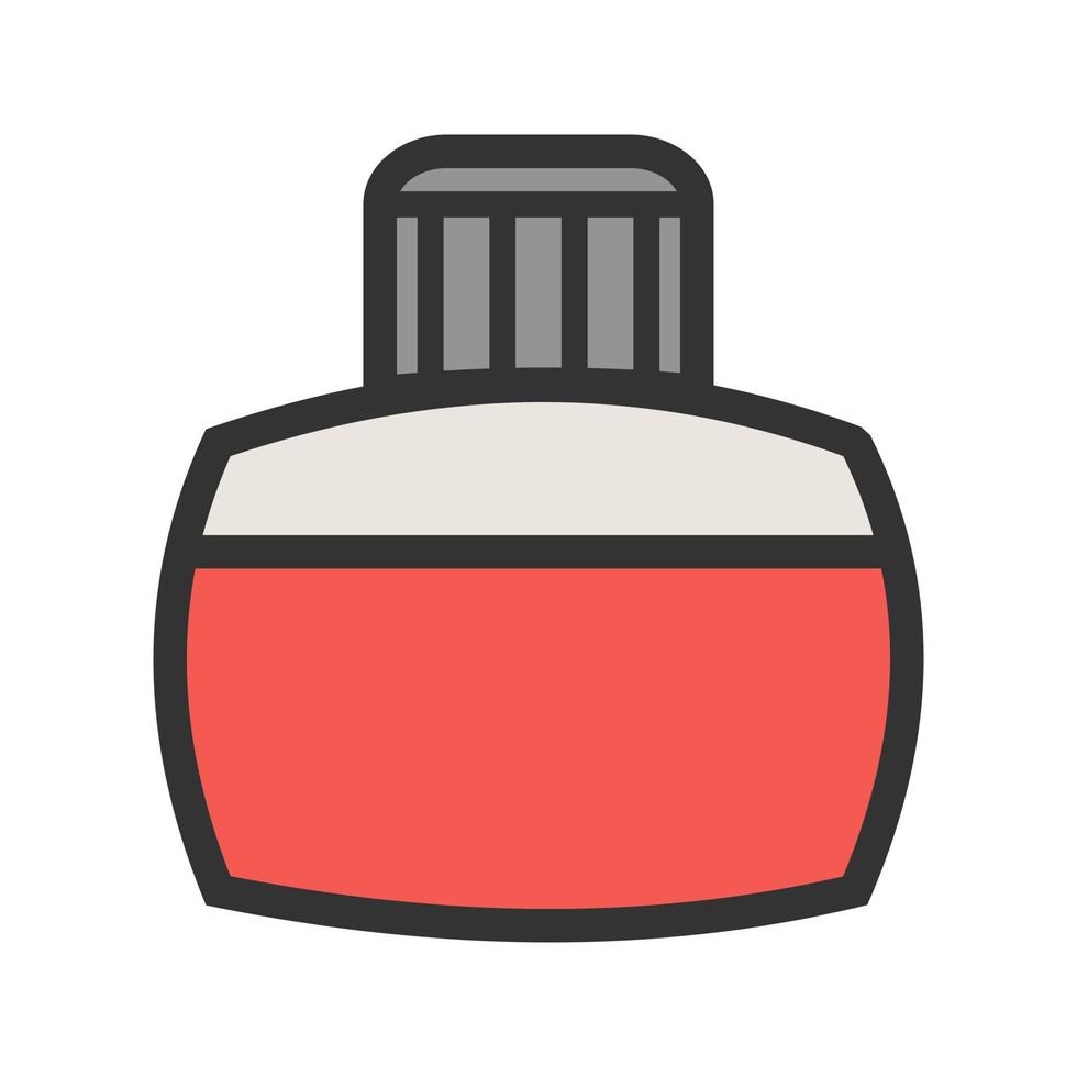 Ink Bottle Filled Line Icon vector