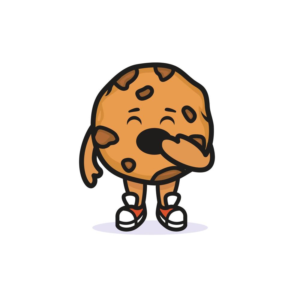 Cute cookies mascot vector