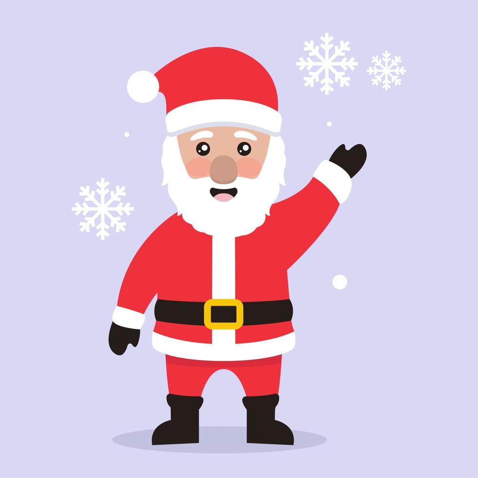 lindo papá noel vector