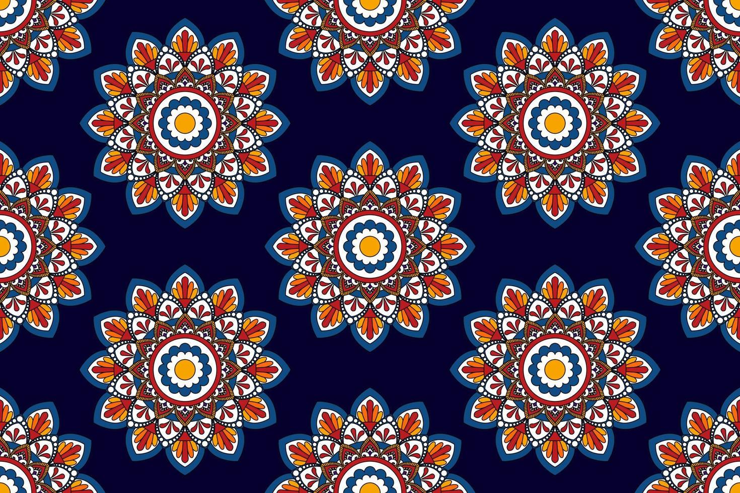 Abstract geometric motif ethnic seamless pattern design. Aztec fabric carpet mandala ornaments textile decorations wallpaper. Tribal boho native ethnic turkey traditional embroidery vector background