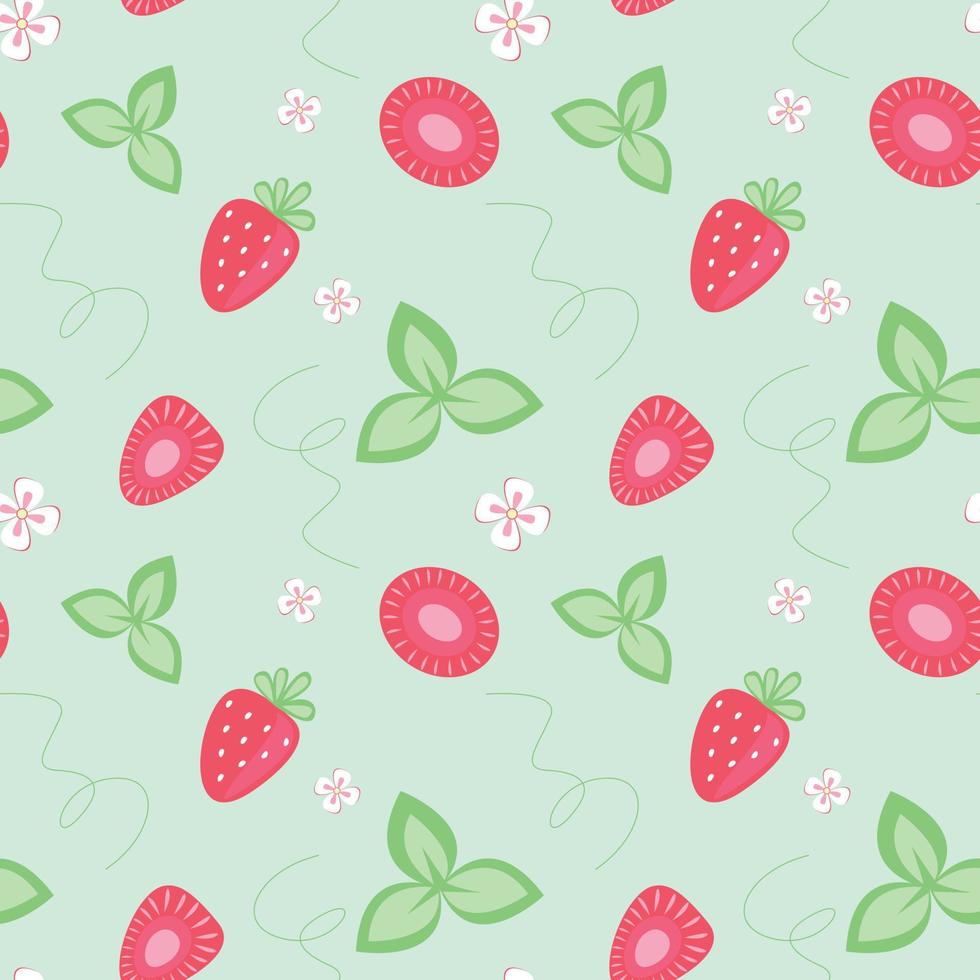 pattern set in red and green color vector