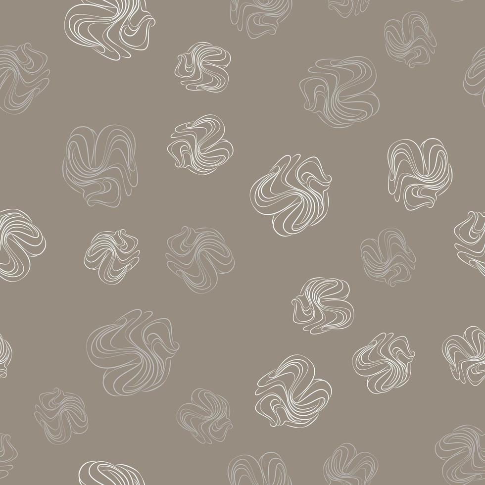 abstract circles waves pattern set vector