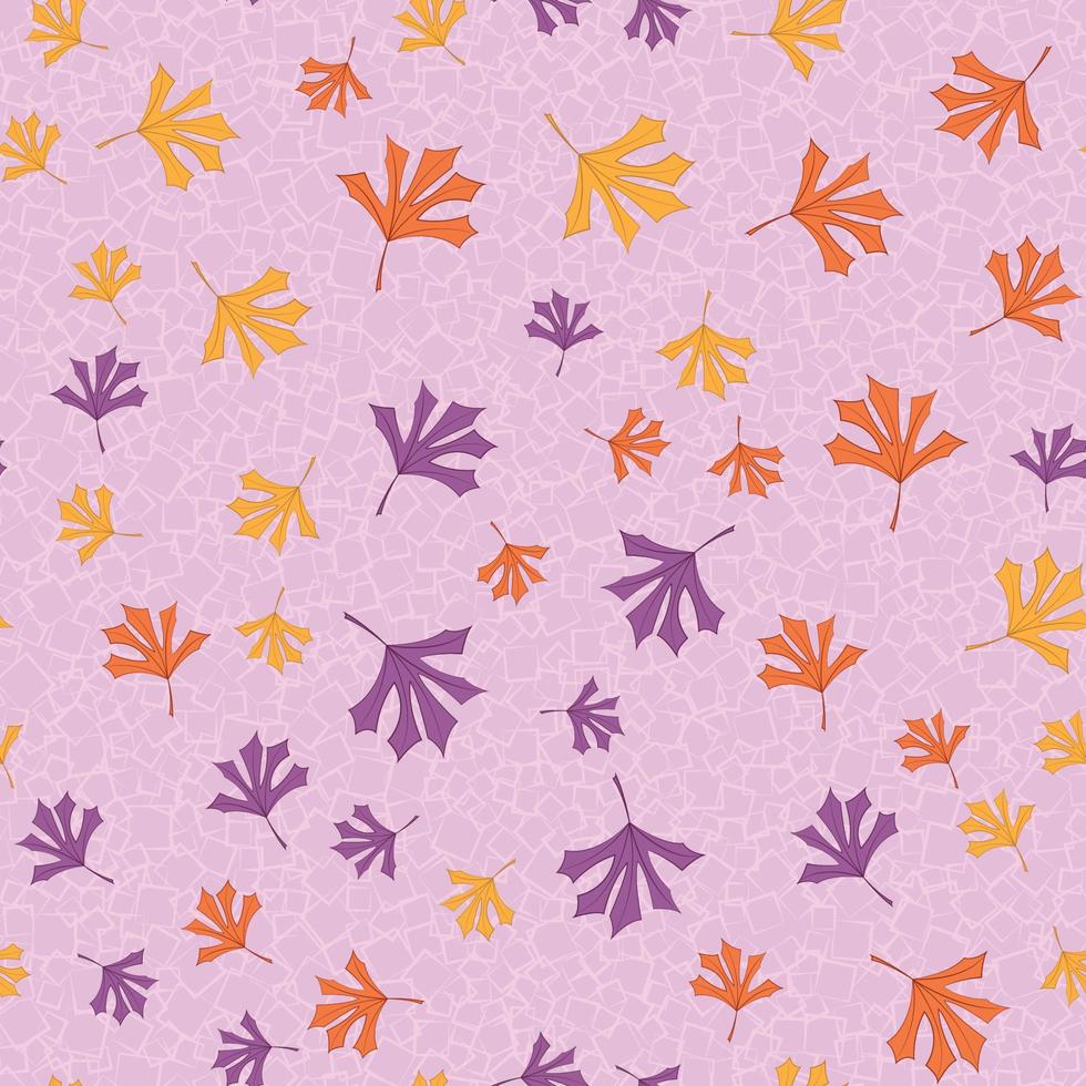 vector abstract leaf pattern set