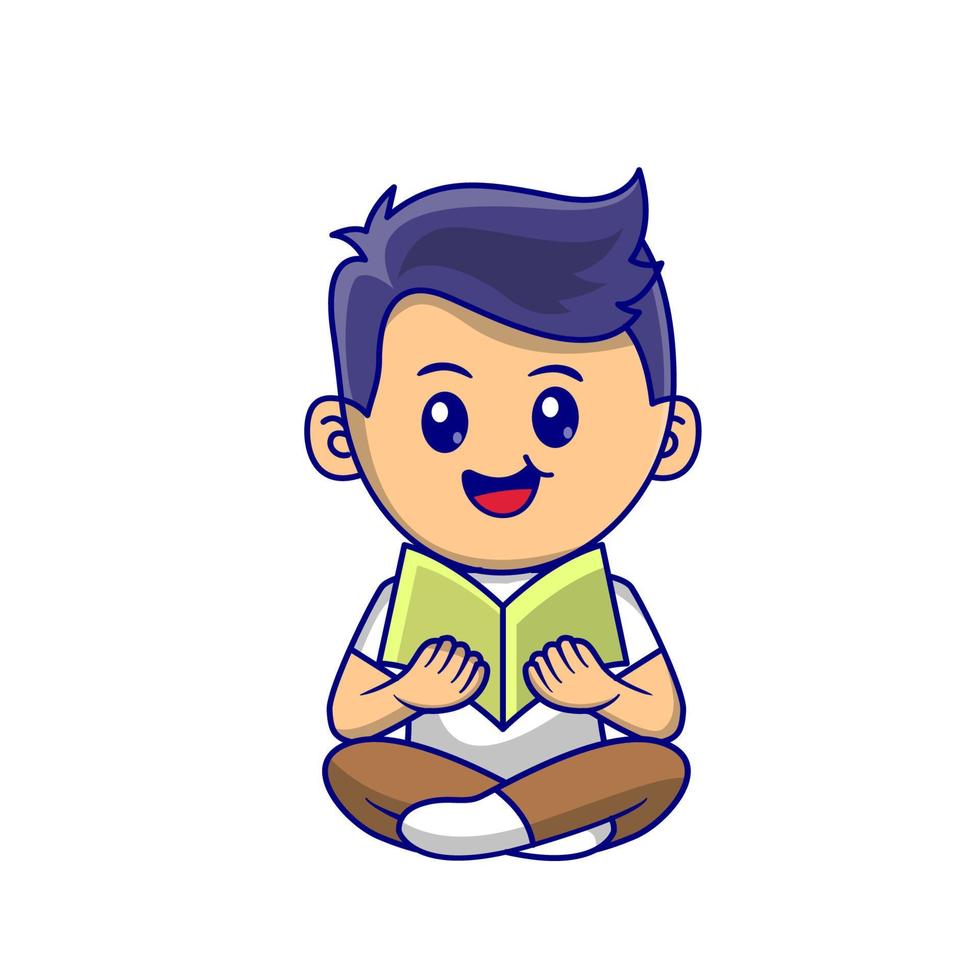 lindo niño regreso a la escuela clipart vector