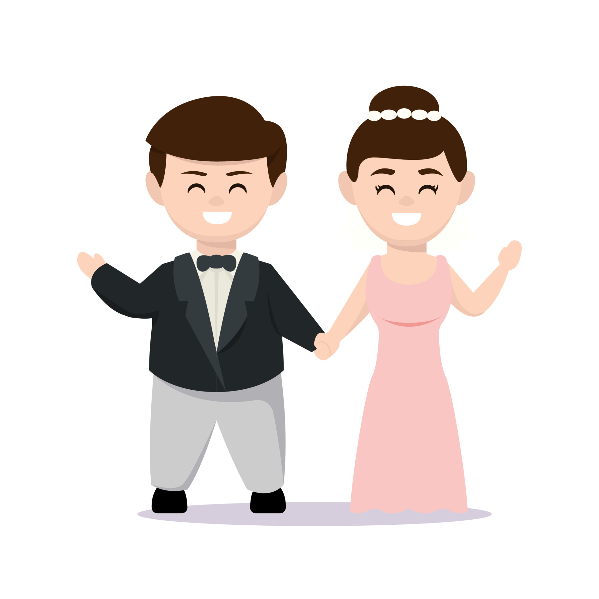 Just married couple 8629441 Vector Art