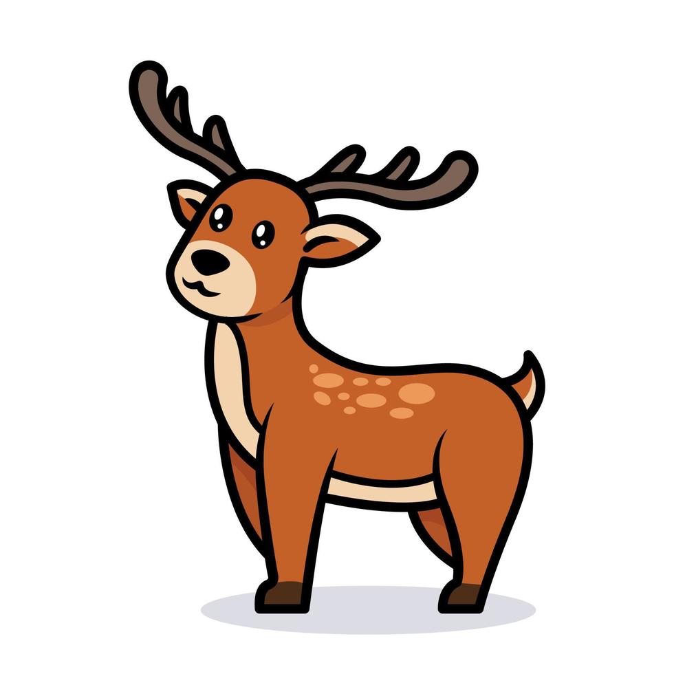 Deer mascot design vector