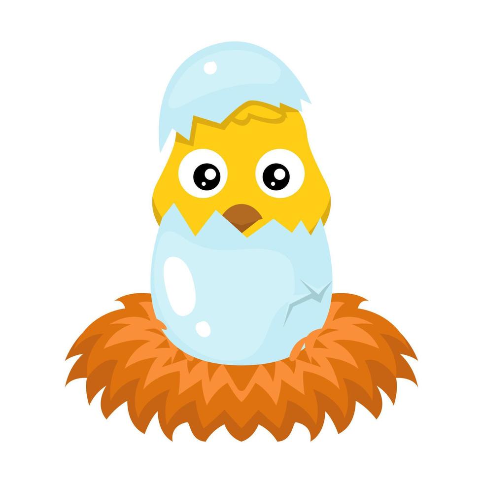 cute chick illustration vector