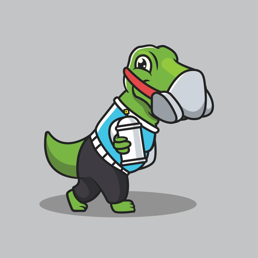 Cute t rex urban culture vector