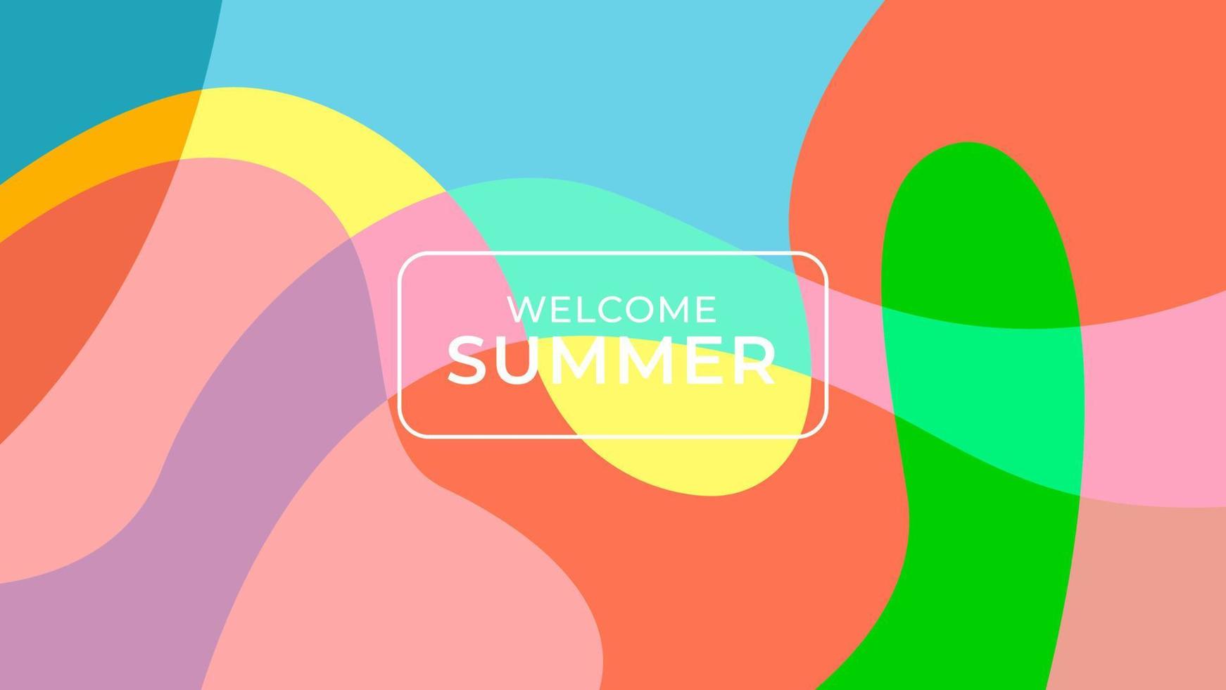 Vector Colorful liquid background for summer collection