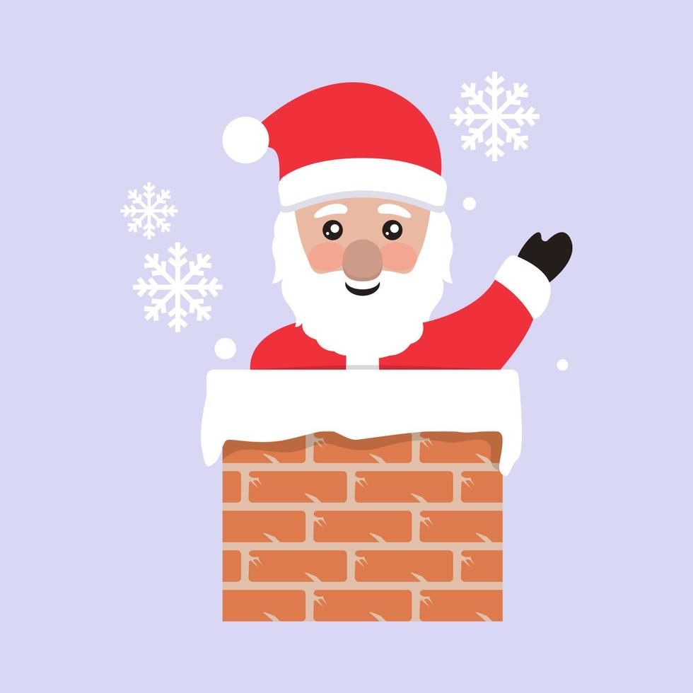 lindo papá noel vector