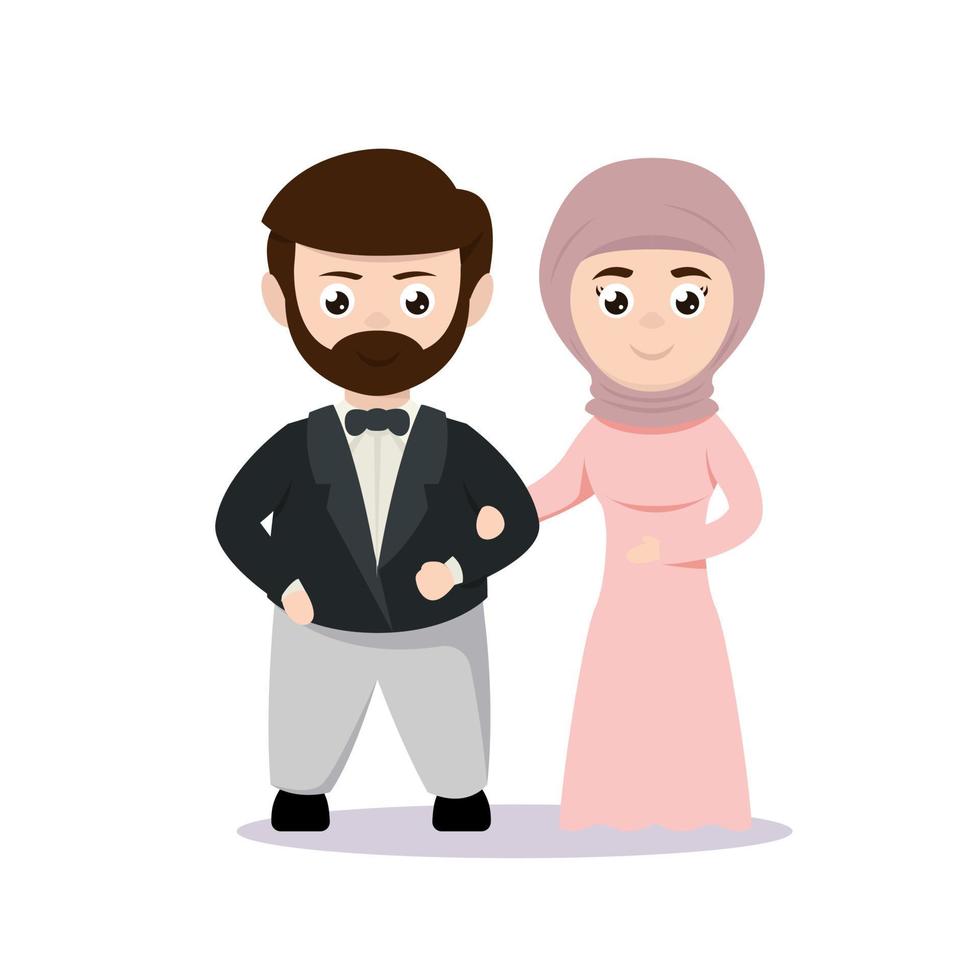 Just married couple vector