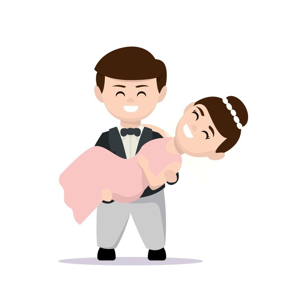 Just married couple vector