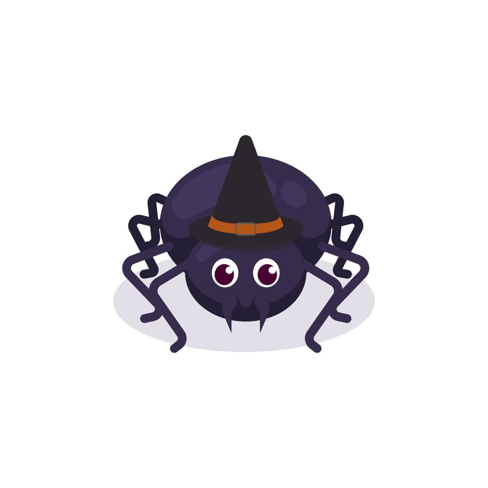 Cute spider purple design vector