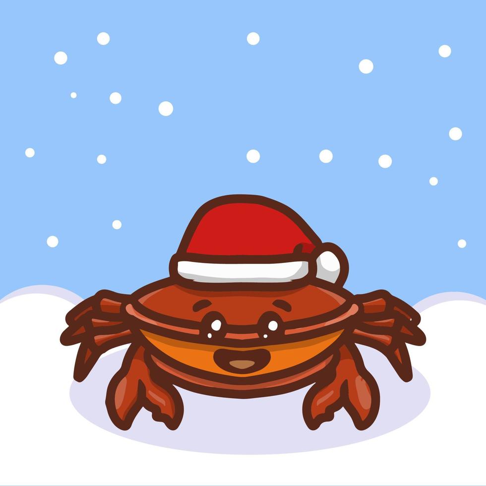 animal marino navidad vector