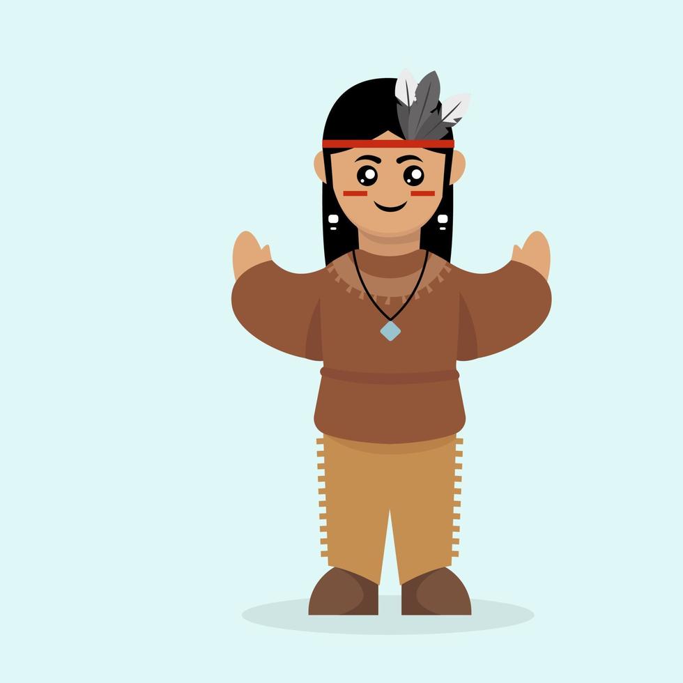 Native american Indian mascot vector