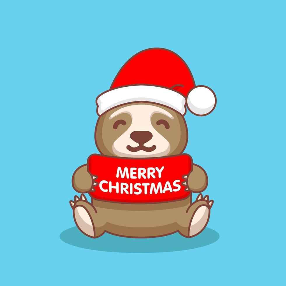 Cute sloth mascot vector