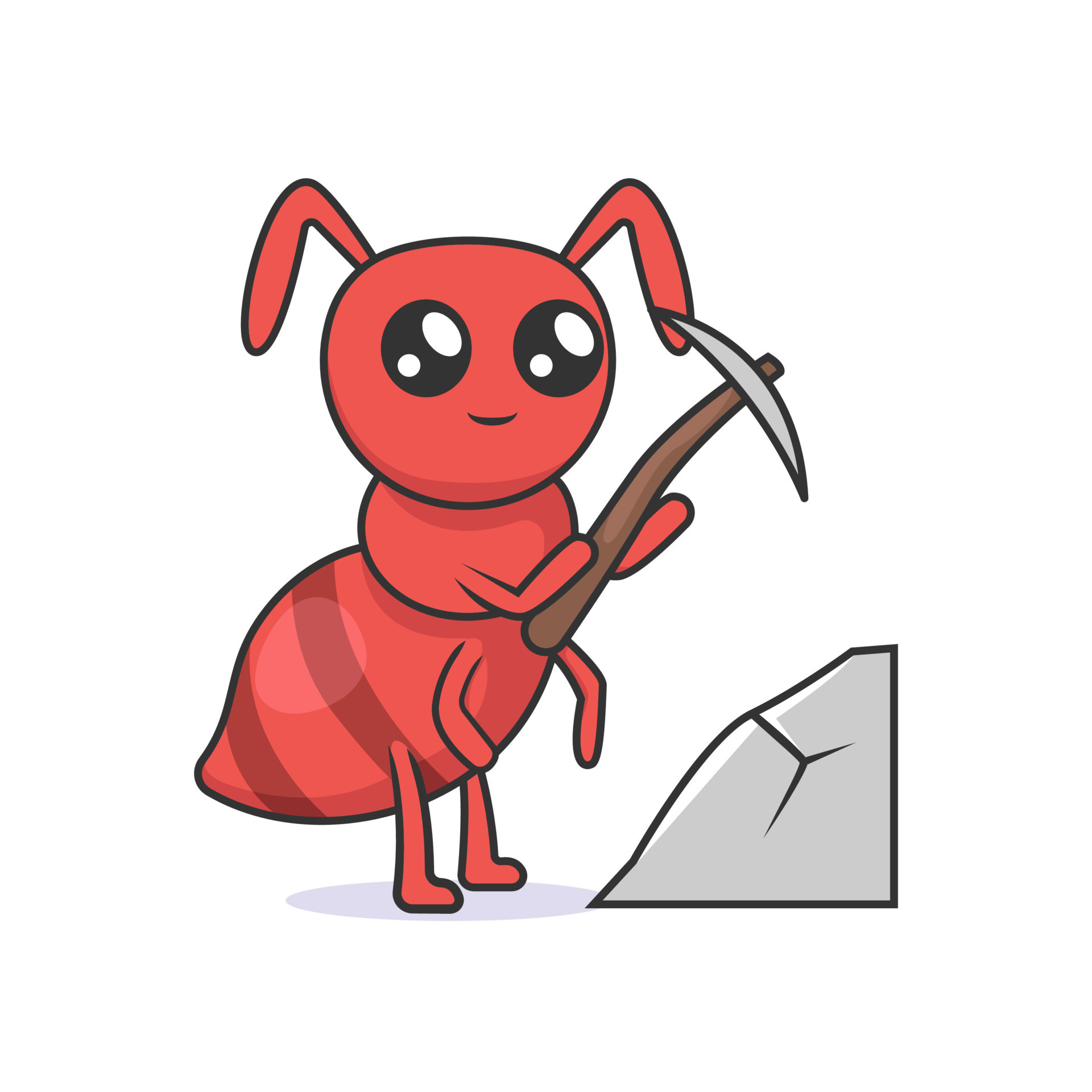 Cute Ant Illustration 8630098 Vector Art at Vecteezy