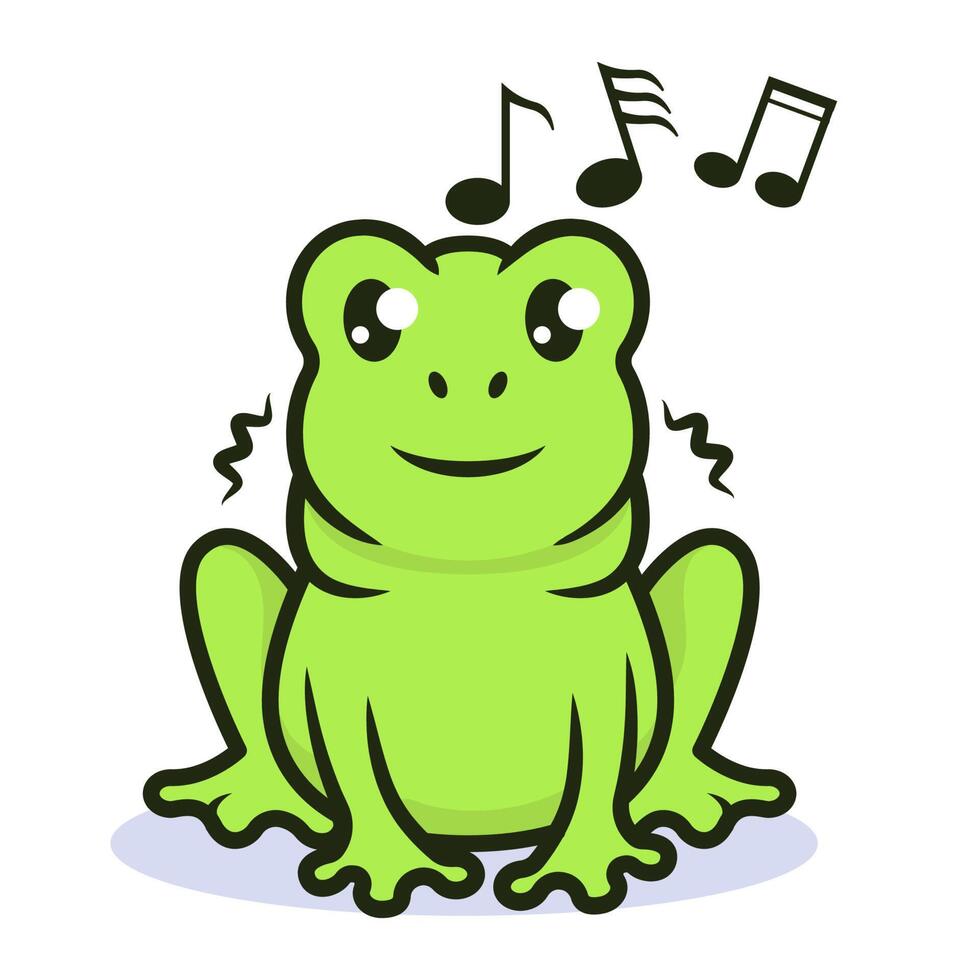 Cute Frog mascot 8630118 Vector Art at Vecteezy