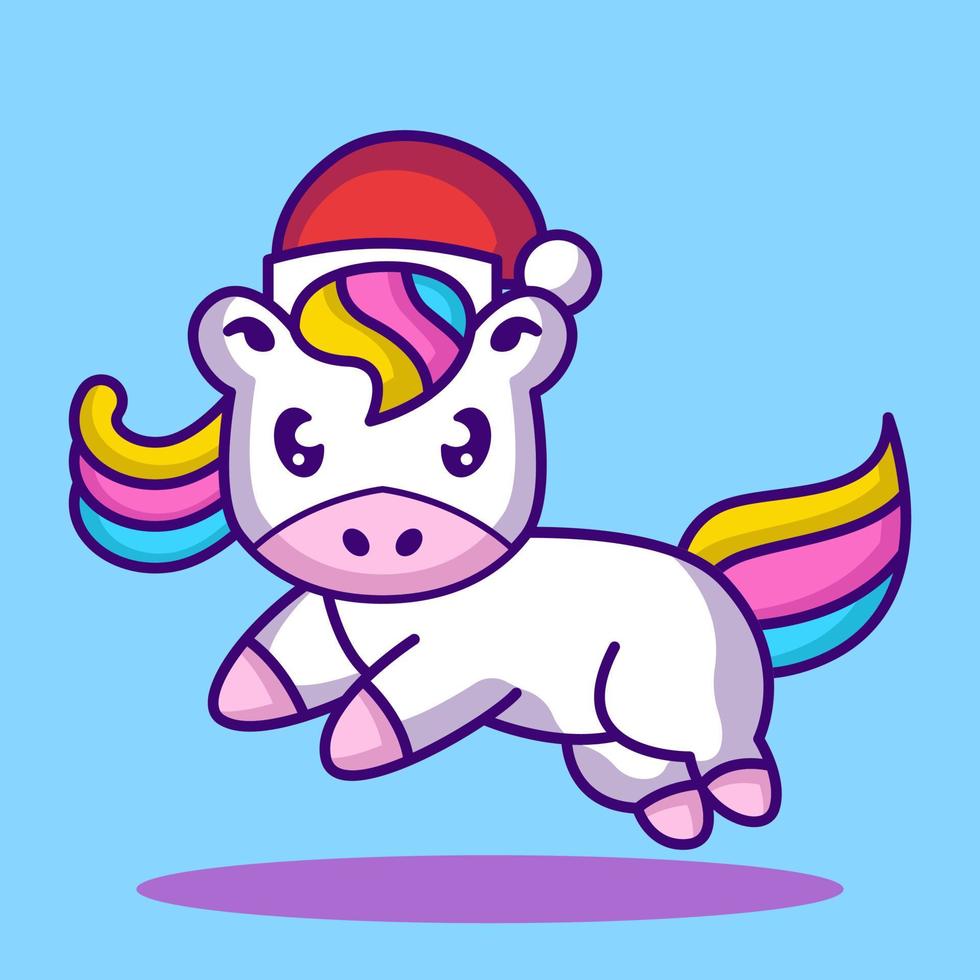 mascota de unicornio lindo vector