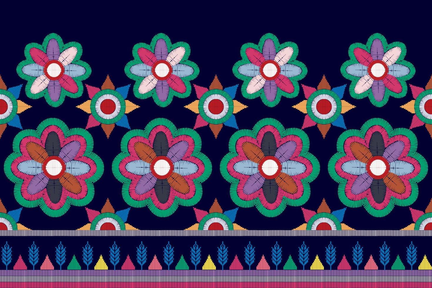 Abstract geometric motif ethnic seamless pattern design. Aztec fabric carpet mandala ornaments textile decorations wallpaper. Tribal boho native ethnic turkey traditional embroidery vector background