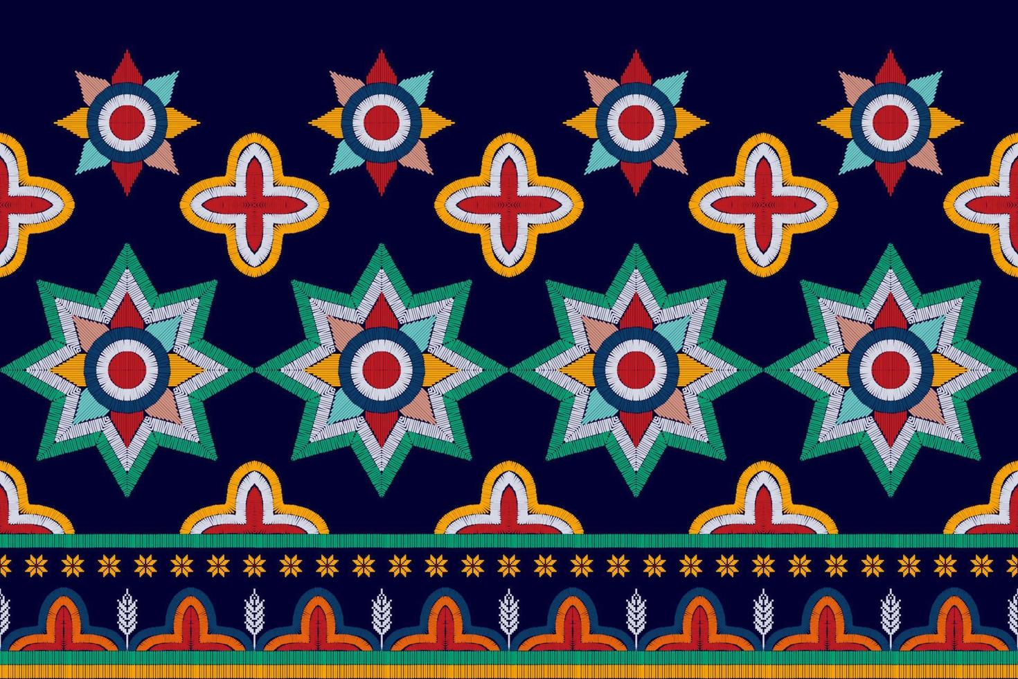 Abstract geometric motif ethnic seamless pattern design. Aztec fabric carpet mandala ornaments textile decorations wallpaper. Tribal boho native ethnic turkey traditional embroidery vector background