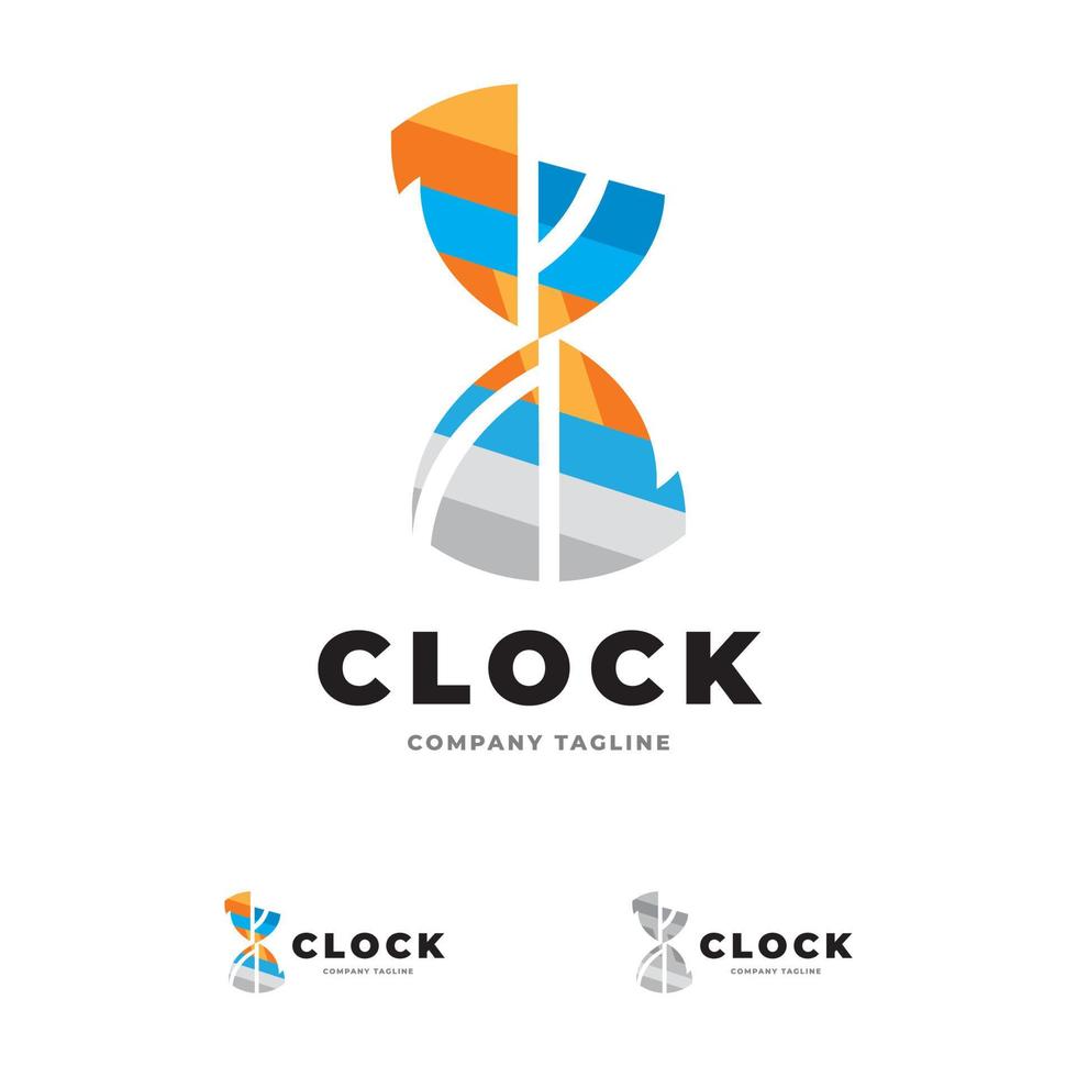 Sand Clock Pixels Perfect Logo vector