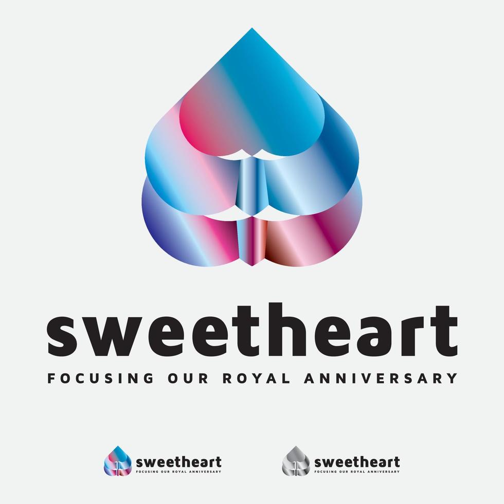 Love and Sweetheart Logo vector