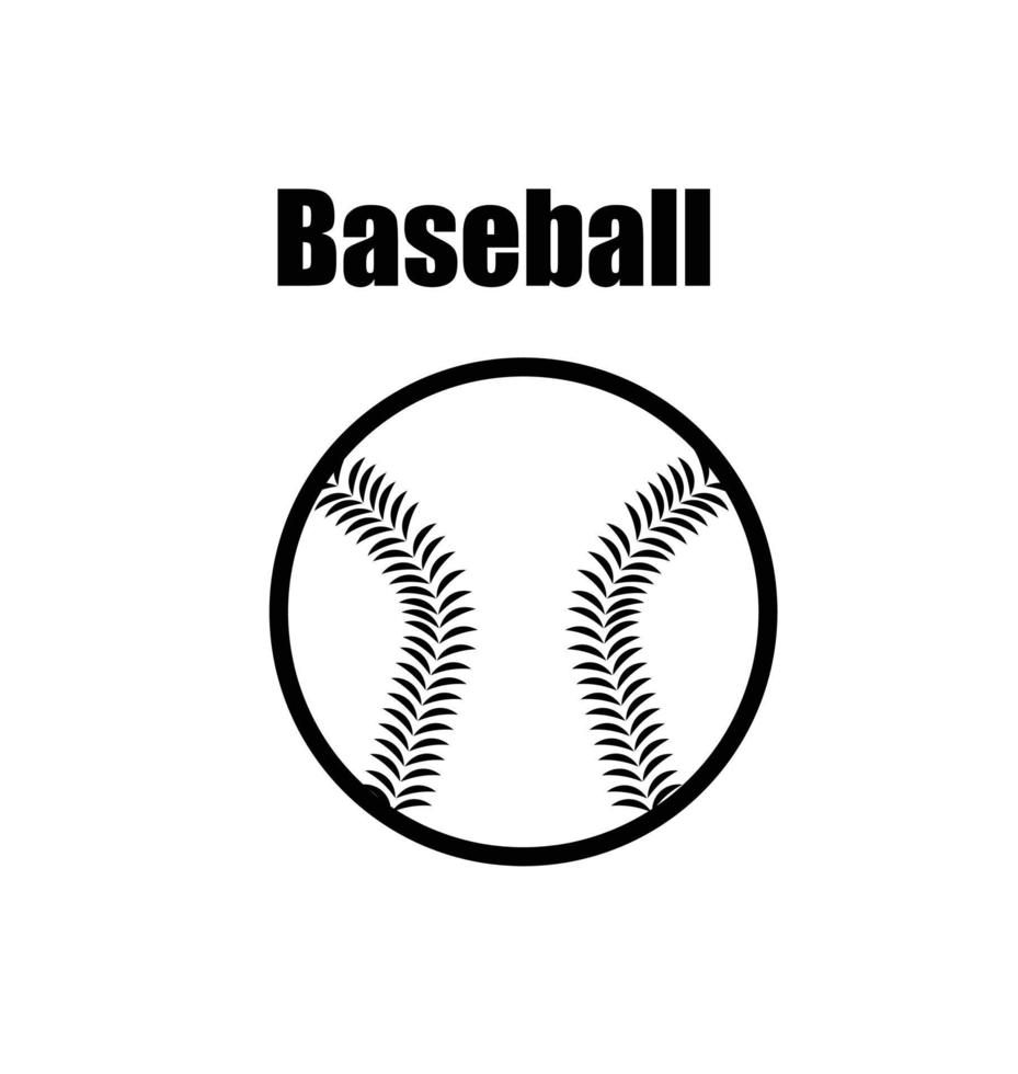 ilustración de icono de pelota de béisbol vector