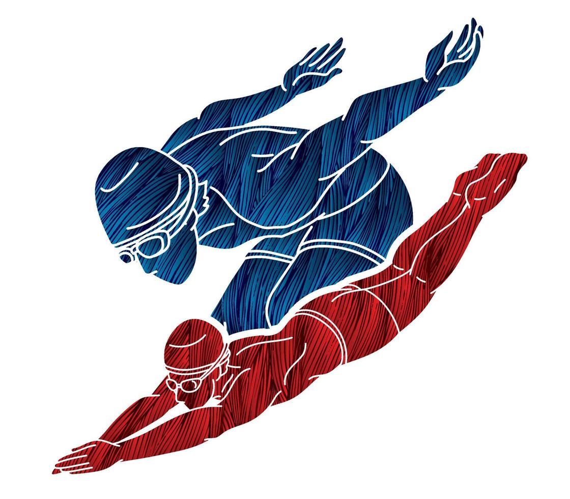 Swimming Sport Swimmer Action vector