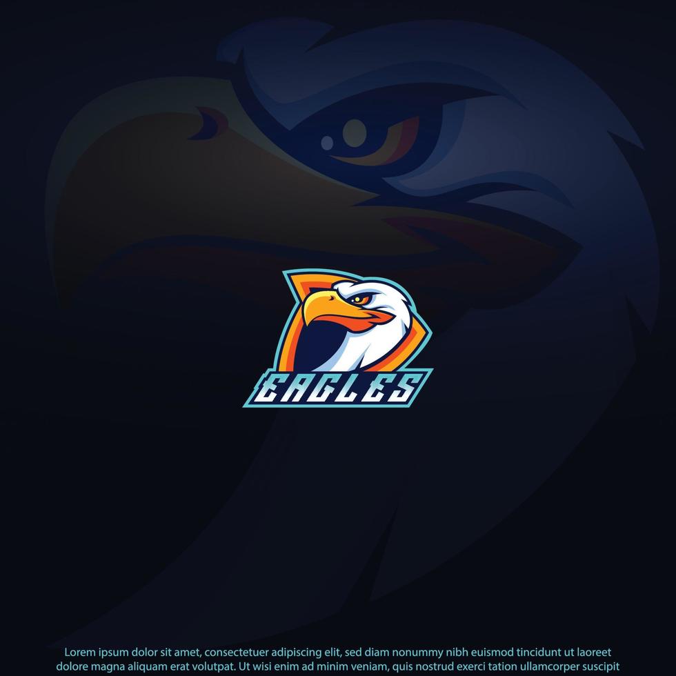 Eagles mascot best logo design good use for symbol identity emblem badge and more vector