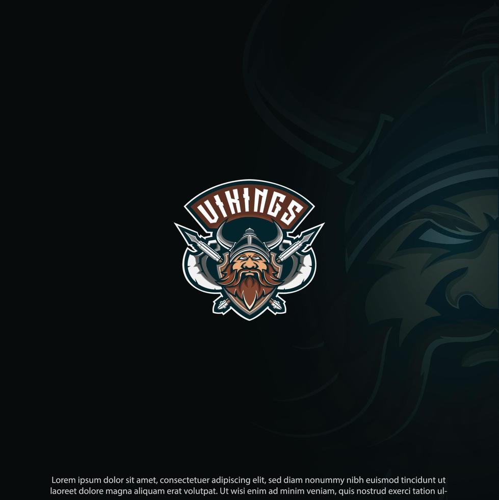 Viking mascot best logo design good use for symbol identity emblem badge and more vector