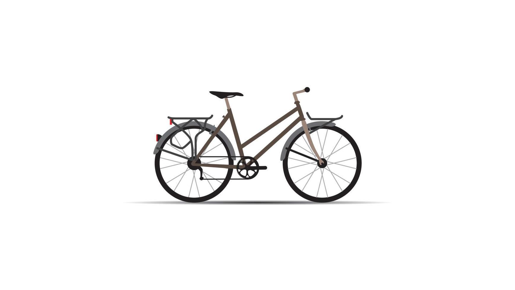 Flat Bike Tourism Composition vector