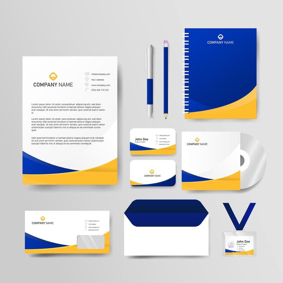 Business Stationery Template vector